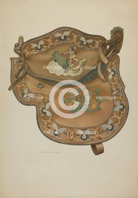 Saddle, 1935/1942. Creator: Rose Campbell-Gerke.