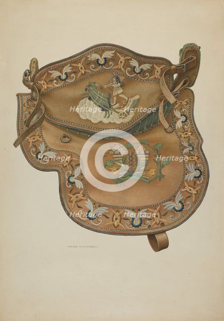 Saddle, 1935/1942. Creator: Rose Campbell-Gerke.