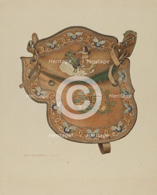 Saddle, 1935/1942. Creator: Rose Campbell-Gerke.