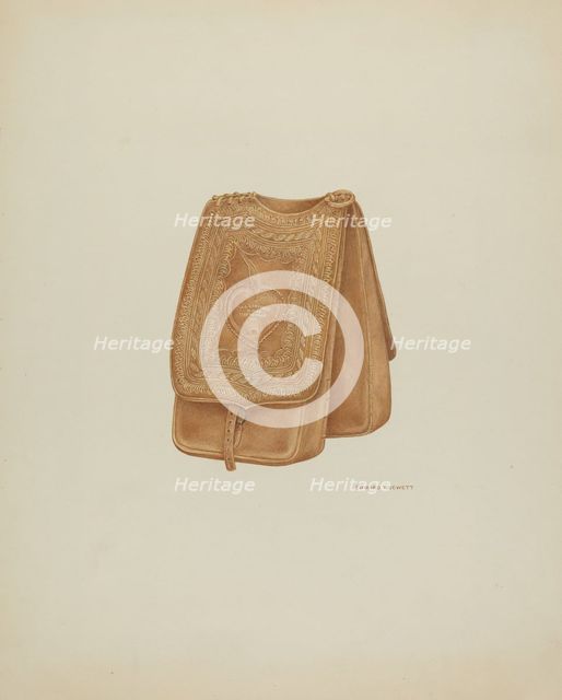 Saddle Bags, c. 1938. Creator: Edward Jewett.