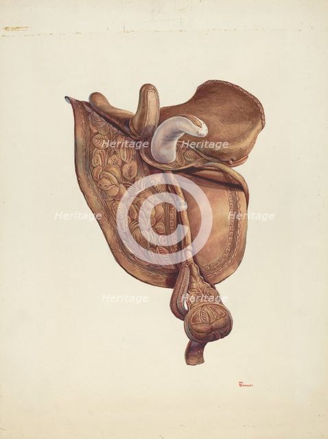 Saddle, c. 1941. Creator: Hal Blakeley.