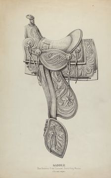 Saddle, c. 1936. Creator: Gerald Transpota