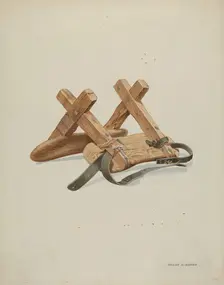Saddle, c. 1937. Creator: Frank C. Barks