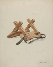 Saddle, c. 1937. Creator: Frank C. Barks