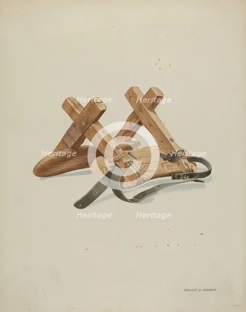 Saddle, c. 1937. Creator: Frank C. Barks.