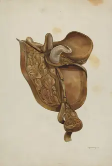 Saddle, c. 1937. Creator: Gerald Transpota