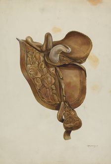 Saddle, c. 1937. Creator: Gerald Transpota