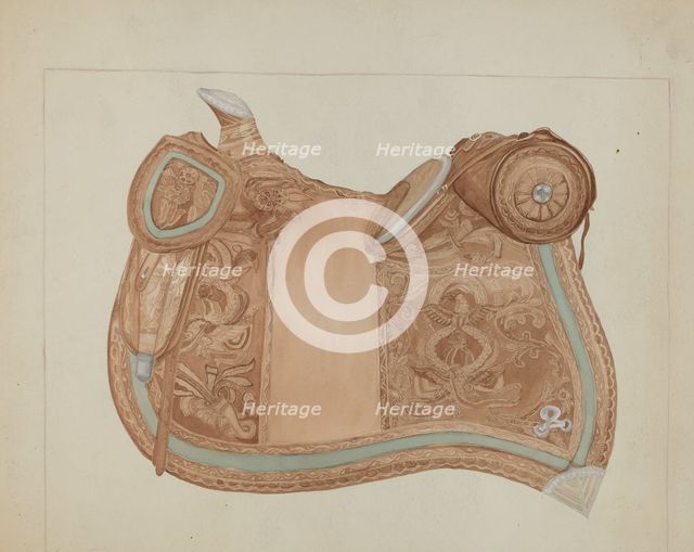 Saddle, c. 1937. Creator: Ranka S. Woods.