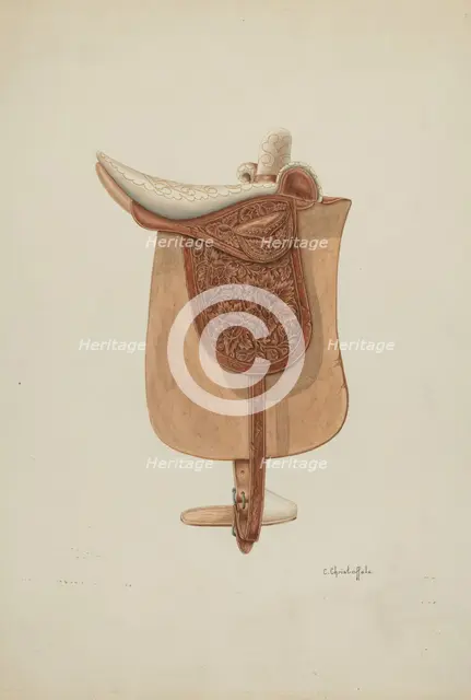 Saddle, c. 1938. Creator: Cornelius Christoffels.