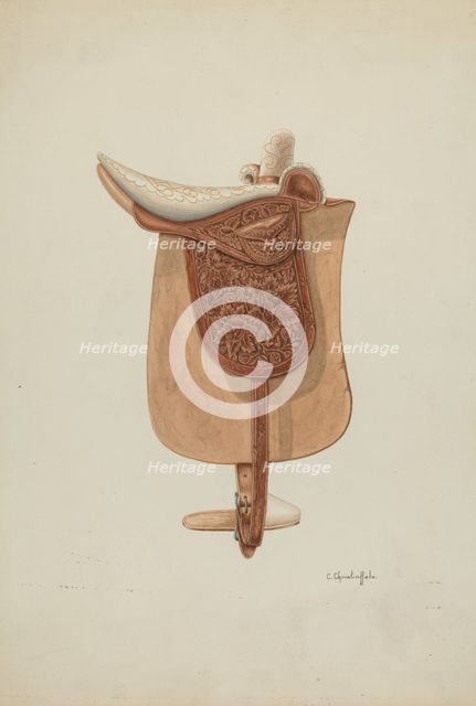 Saddle, c. 1938. Creator: Cornelius Christoffels.