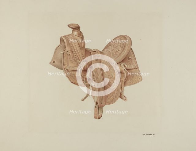 Saddle, c. 1939. Creator: Joe Brennan.