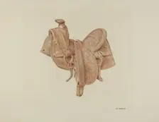 Saddle, c. 1939. Creator: Joe Brennan