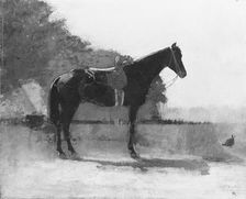 Saddle Horse in Farm Yard, ca. 1870-75. Creator: Winslow Homer
