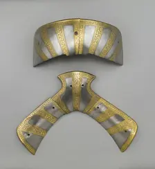 Saddle Steels (Front three piece), Milan, c. 1575. Creator: Unknown