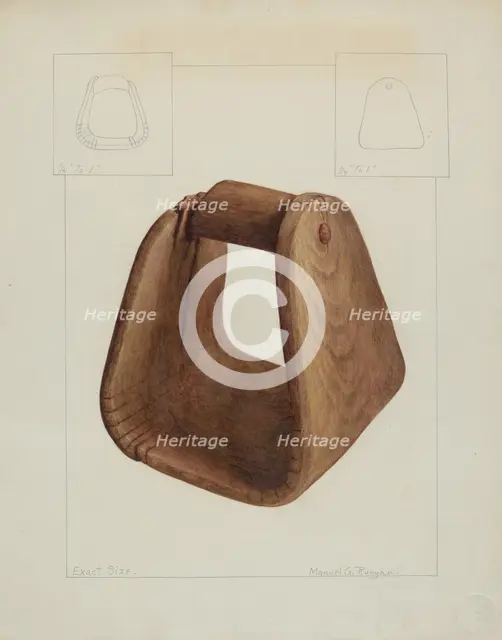 Saddle Stirrup, c. 1938. Creator: Manuel G. Runyan.