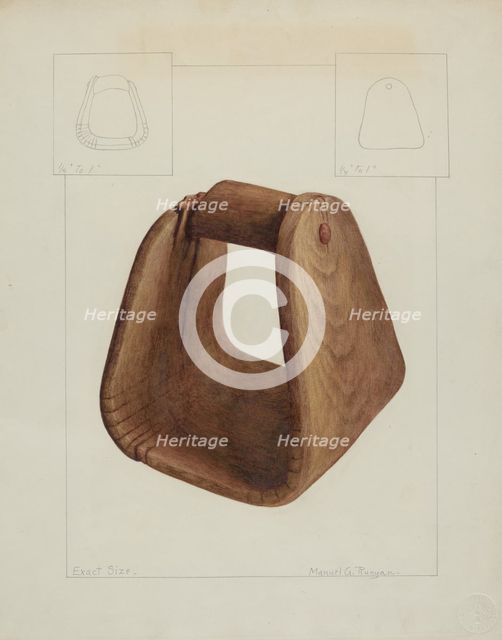 Saddle Stirrup, c. 1938. Creator: Manuel G. Runyan.