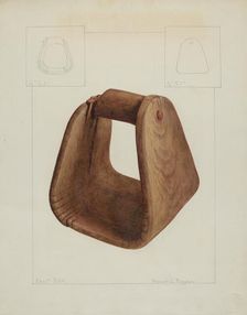 Saddle Stirrup, c. 1938. Creator: Manuel G. Runyan