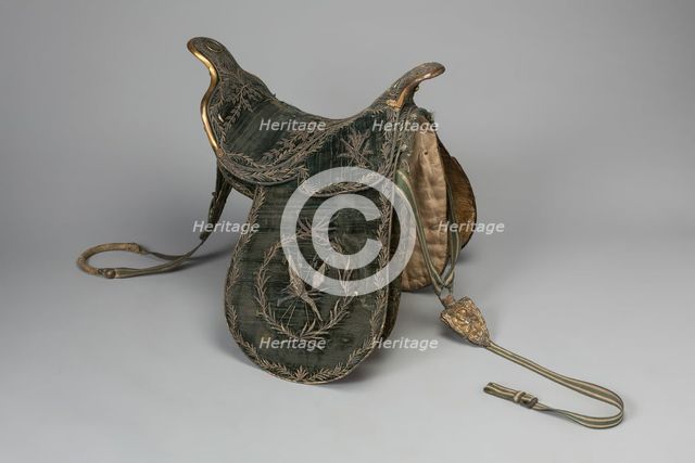Saddle, Spain, late 18th century, possibly 19th century(?). Creator: Unknown.