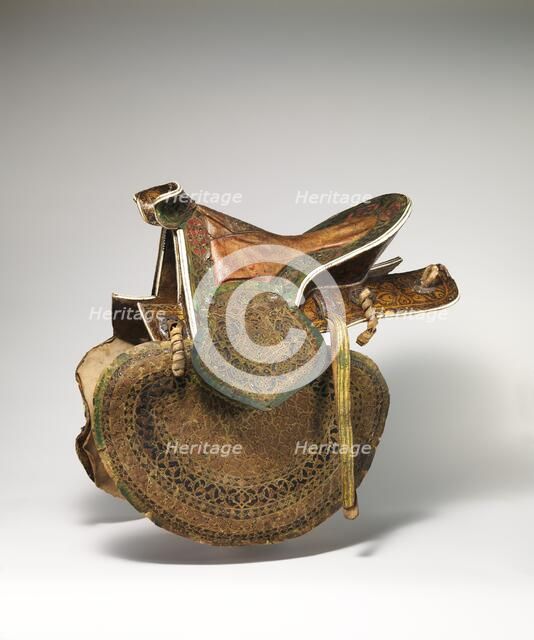 Saddle, Turkish, late 16th-17th century. Creator: Unknown.