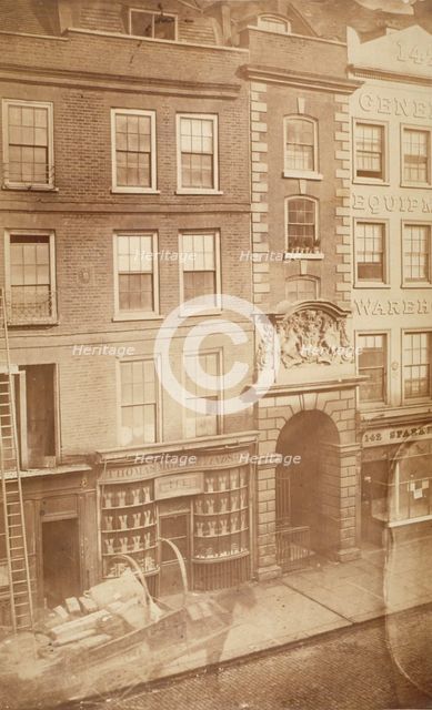 Saddlers' Hall, Cheapside, City of London, 1860.                 Artist: Anon