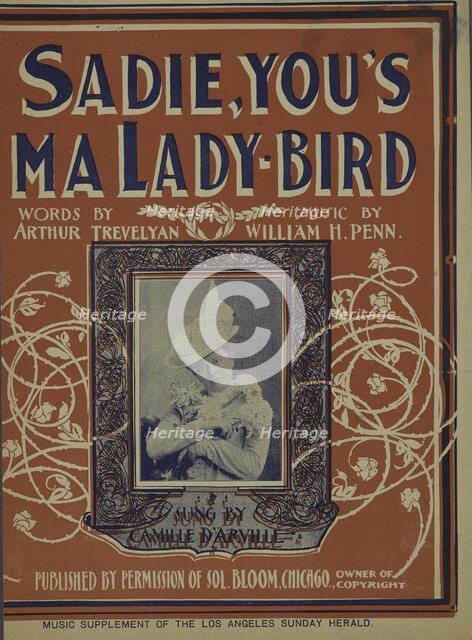 'Sadie, you's ma lady-bird', 1901. Creator: Unknown.
