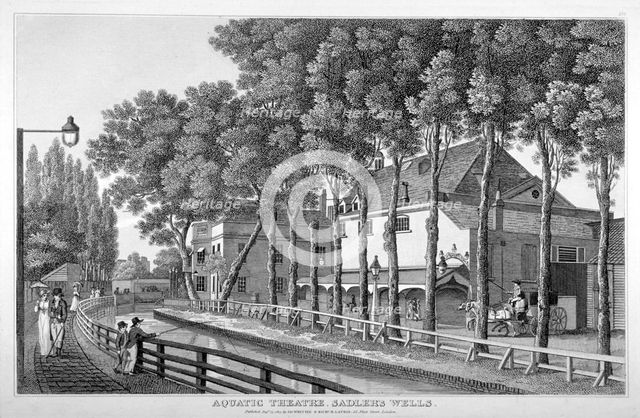 Sadler's Wells Theatre, Finsbury, London, 1813.  Artist: Anon