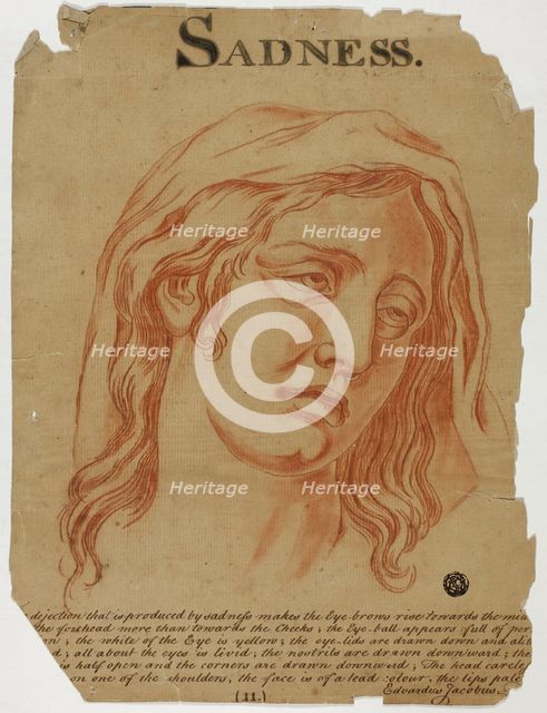 Sadness, after 1698. Creator: Eduardus Jacobus.