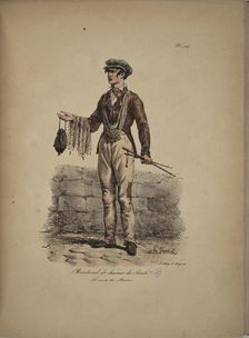 Safety Chains Seller. From the Series "Cris de Paris" (The Cries of Paris), 1815. Creator: Vernet, Carle (1758-1836)
