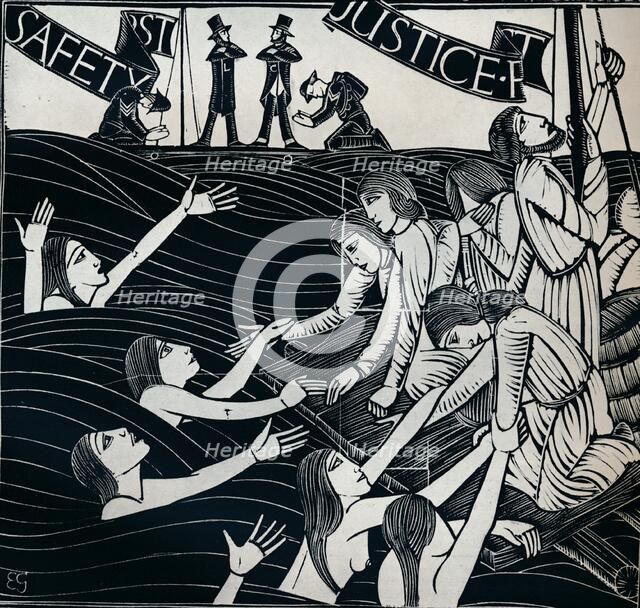 'Safety First', 1925 (1934). Artist: Eric Gill.