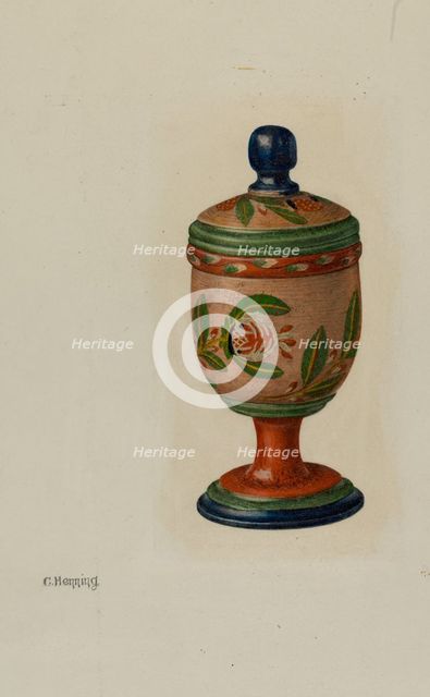 Saffron Box, c. 1941. Creator: Charles Henning.