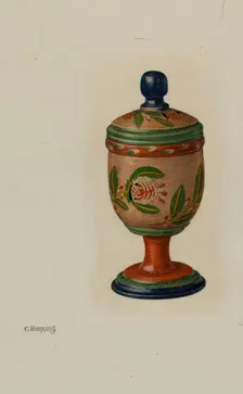 Saffron Box, c. 1941. Creator: Charles Henning