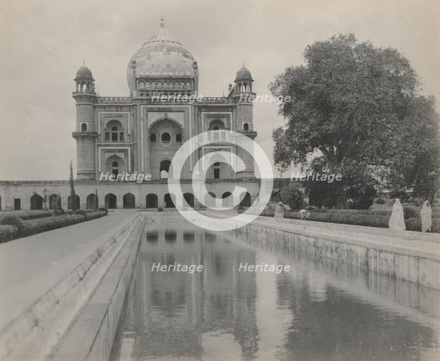 Saftar Jung Tomb, Delhi, c. 1890s. Creator: A. W. A. Plâté Studio (Ceylonese), studio of.