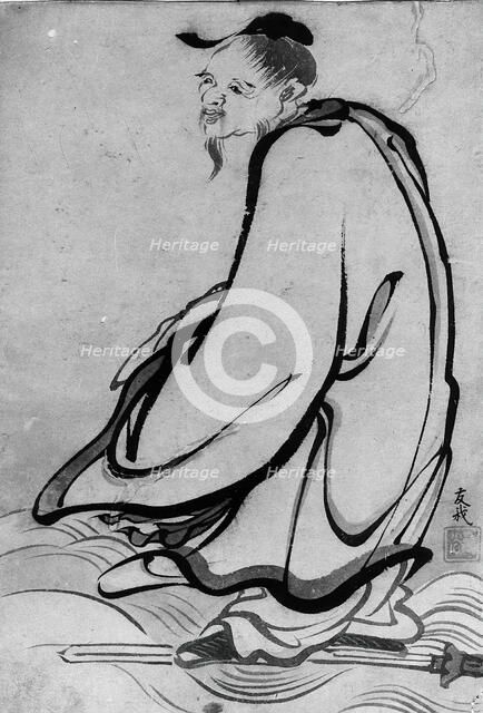 Sage, 18th-19th century. Creator: School of Katsushika Hokusai.