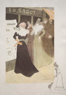 Sagot's Gallery, 1898. Creator: Georges Alfred Bottini (French, 1874-1907); Edmond D. Sagot