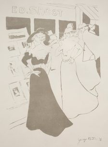 Sagot's Gallery, 1898. Creator: Georges Alfred Bottini (French, 1874-1907)