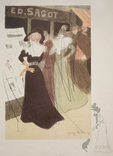 Sagot's Gallery, 1898. Creator: Georges Alfred Bottini (French, 1874-1907); Edmond D. Sagot