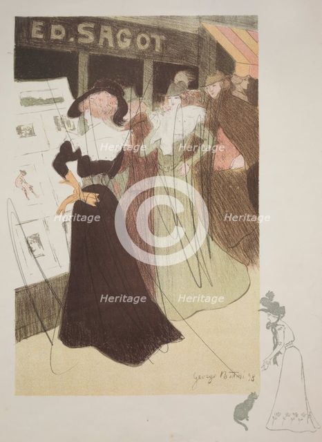Sagot's Gallery, 1898. Creator: Georges Alfred Bottini (French, 1874-1907); Edmond D. Sagot.