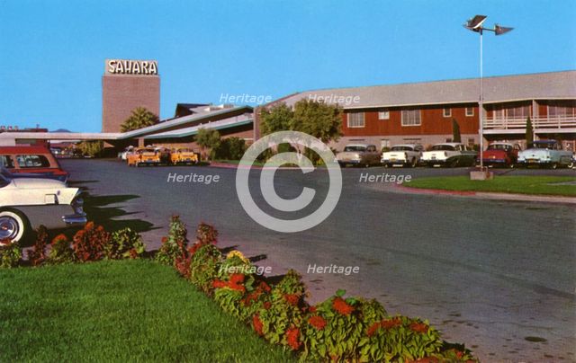 Sahara Hotel, Las Vegas, Nevada, USA, 1956. Artist: Unknown