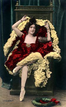 Saharet (1879-1942), Australian music hall artist, early 20th century