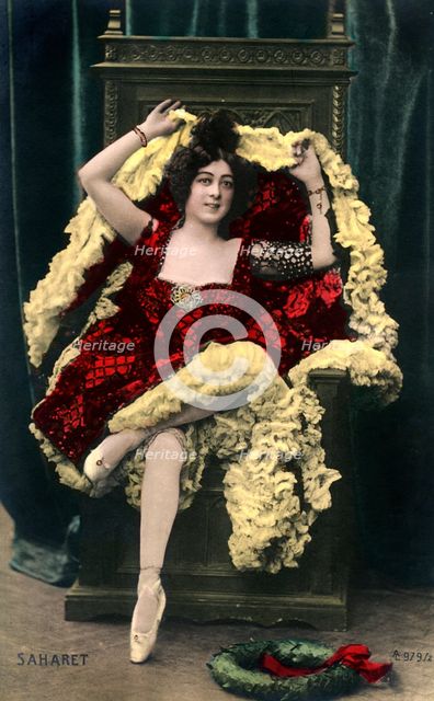 Saharet (1879-1942), Australian music hall artist, early 20th century. Artist: Unknown