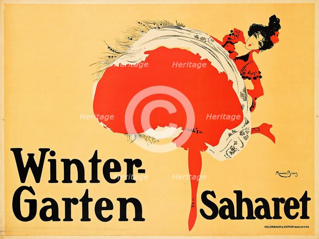 Saharet at Berlin Wintergarten, 1902. Creator: Biais, Maurice (1875-1926).