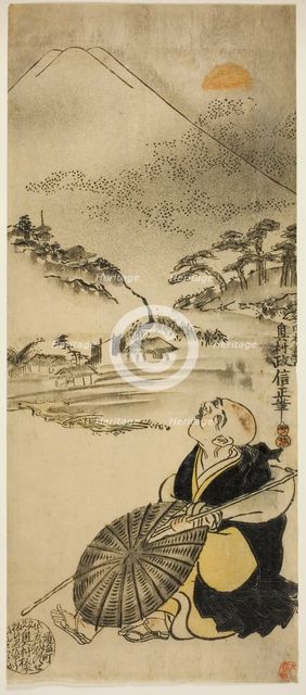 Saigyo Hoshi, 1730s. Creator: Okumura Masanobu.