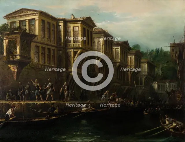 Said Pasha Waterfront Mansion, Second Half of the 19th cen.. Artist: Jivanian, Megerdich (1848-1906)