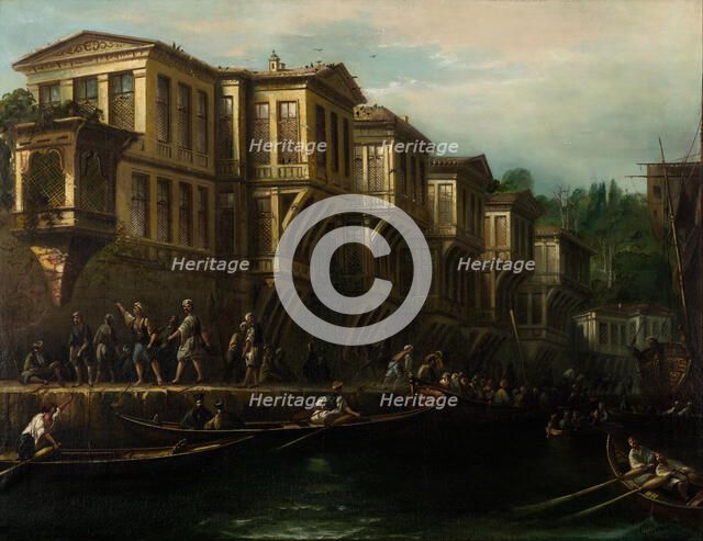 Said Pasha Waterfront Mansion, Second Half of the 19th cen.. Artist: Jivanian, Megerdich (1848-1906)