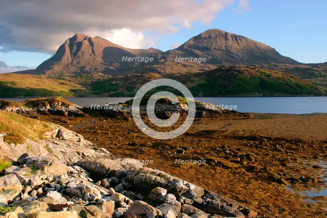 Sail Gharbh and Sail Gorm, Quinag, Highland, Scotland.  Creator: Peter Thompson.