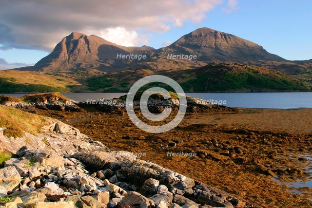 Sail Gharbh and Sail Gorm, Quinag, Highland, Scotland.  Creator: Peter Thompson.