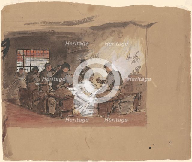 Sail Makers [recto], c. 1870-1900. Creator: Enoch Wood Perry.