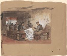Sail Makers [recto], c. 1870-1900. Creator: Enoch Wood Perry
