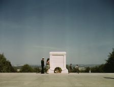 Sailor and girl at the Tomb of the Unknown Soldier, Washington, D.C. , 1943. Creator: John Collier