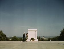 Sailor and girl at the Tomb of the Unknown Soldier, Washington, D.C. , 1943. Creator: John Collier